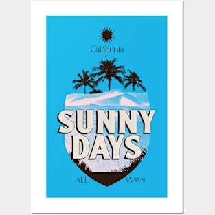 Sunny Days California Summer Vibe Posters and Art